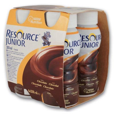 Nestle Resource Junior Milkshake 4x200ml - All Day Pharmacy Nutrition